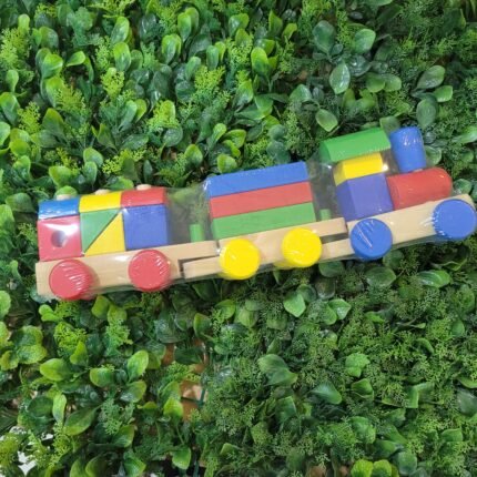 Tren encaje madera grande