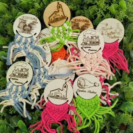 Imán bandera pieza rompecabezas imán macramé