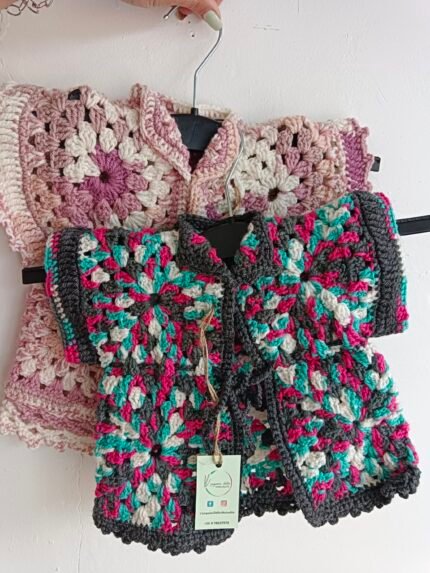 chaleco sin mangas crochet