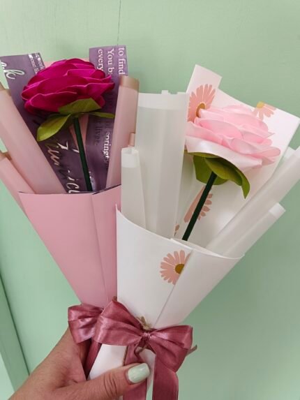 Rosas eternas cinta individual