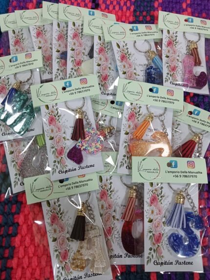 llavero resina epoxica