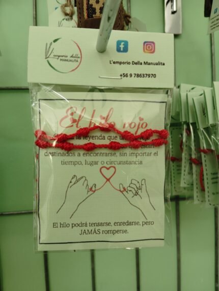 pulsera hilo rojo pareja