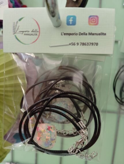 Collar corazon y cruces