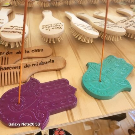 MANO DE FATIMA PORTA INCIENSO YESO