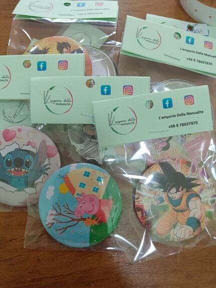 chapitas alfiler infantiles monos animados